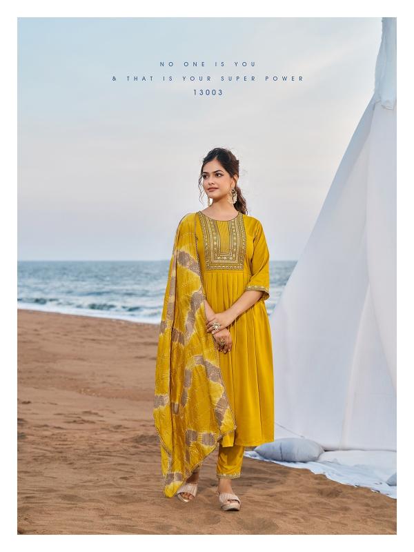 Wanna Kaashvi Naira Vol 2 Designer Rayon Kurti With Bottom Dupatta Collection